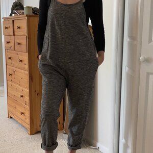Natural by Known Supply Gray Heathered Jumpsuit Romper Size Small Organic Cotton